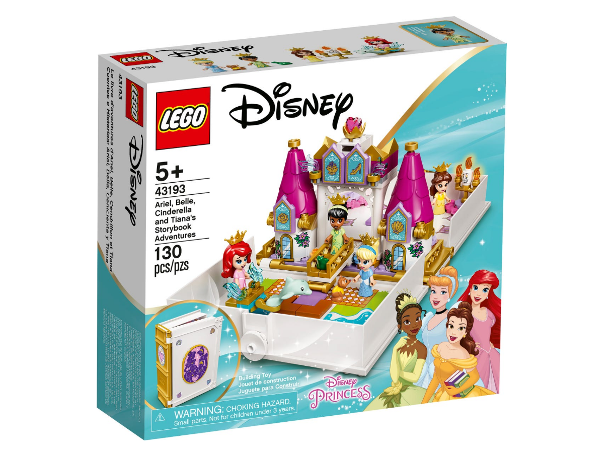 hver gang Med det samme Undervisning Køb LEGO Disney Prinsesse - Ariel, Belle, Askepot and Tiana's eventyrs bog  (43193)
