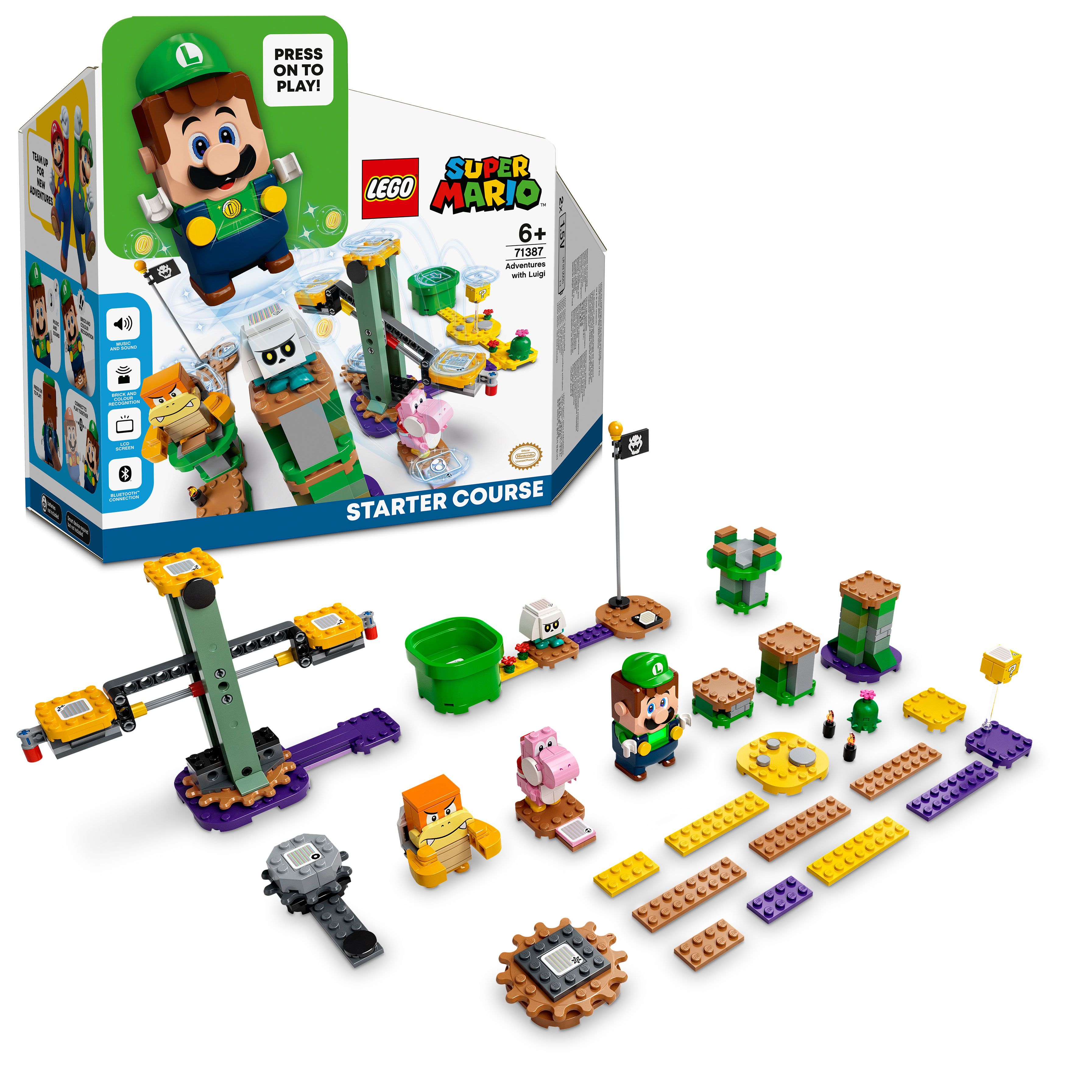 LEGO Super Mario - Startbanen På eventyr med Luigi (71387) - Leker