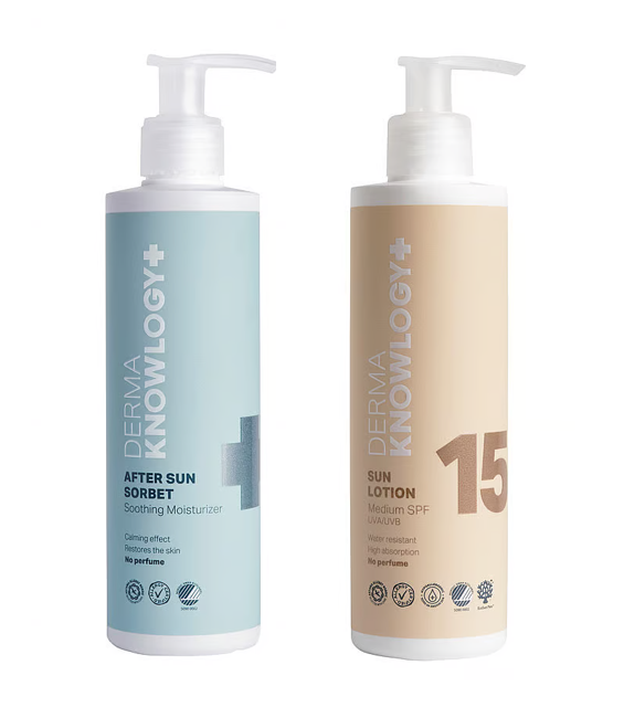 DERMAKNOWLOGY - SUN15 Sun Lotion SPF 15  + SUN After Sun Sorbet 200 ml - Sonnencreme