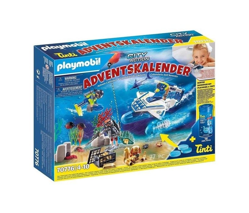 Playmobil - Advent Calendar: Bathtime Fun Police Diving Mission (70776)