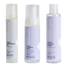 DERMAKNOWLOGY - FACE21 Moisturising Gel 50 ml + FACE61 Cleansing Foam 150 ml +  FACE62 Micellar Water 200 ml