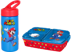 Stor - Lunch Box & Water Bottle - Super Mario