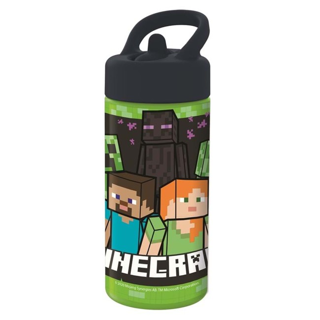 Euromic - Minecraft sipper water bottle, 410ml (088808718-40401)