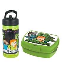 Euromic - Minecraft Lunch Box & Water Bottle