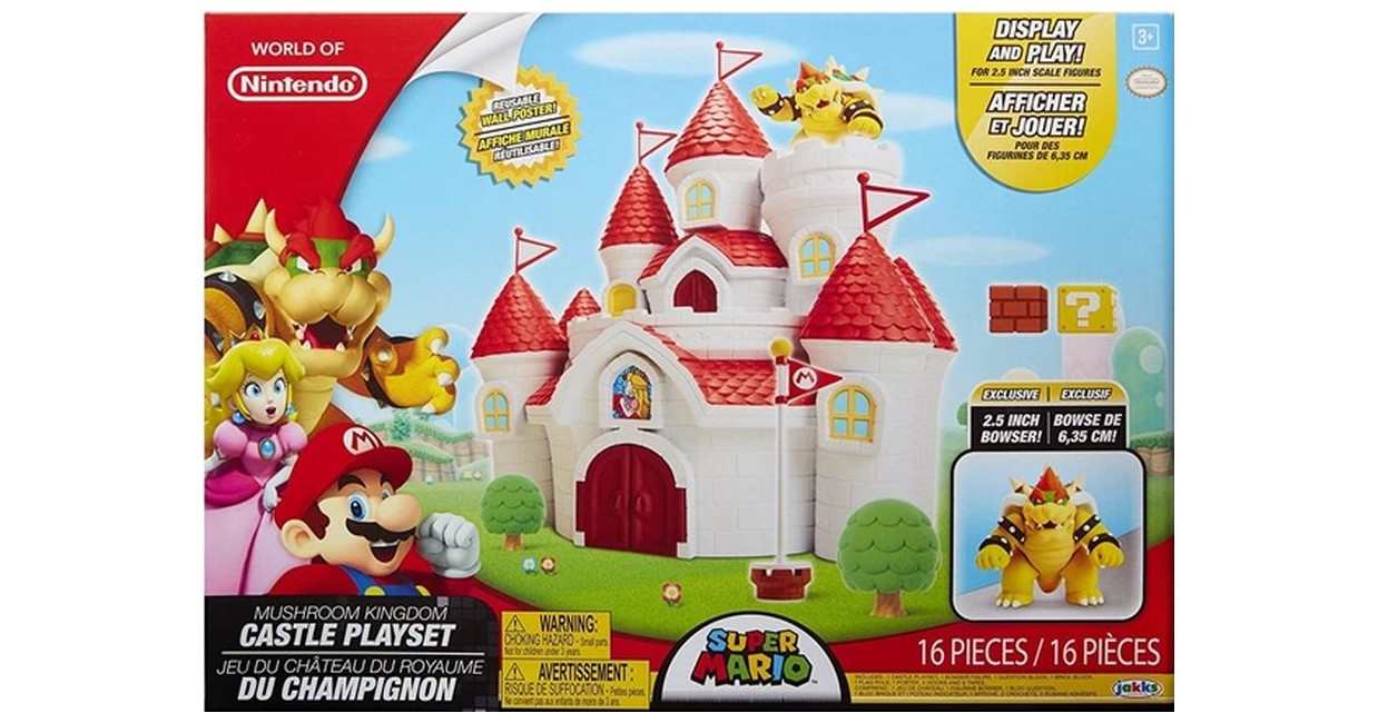 Super Mario - Mushroom Kingdom Castle Playset (58541-4L)