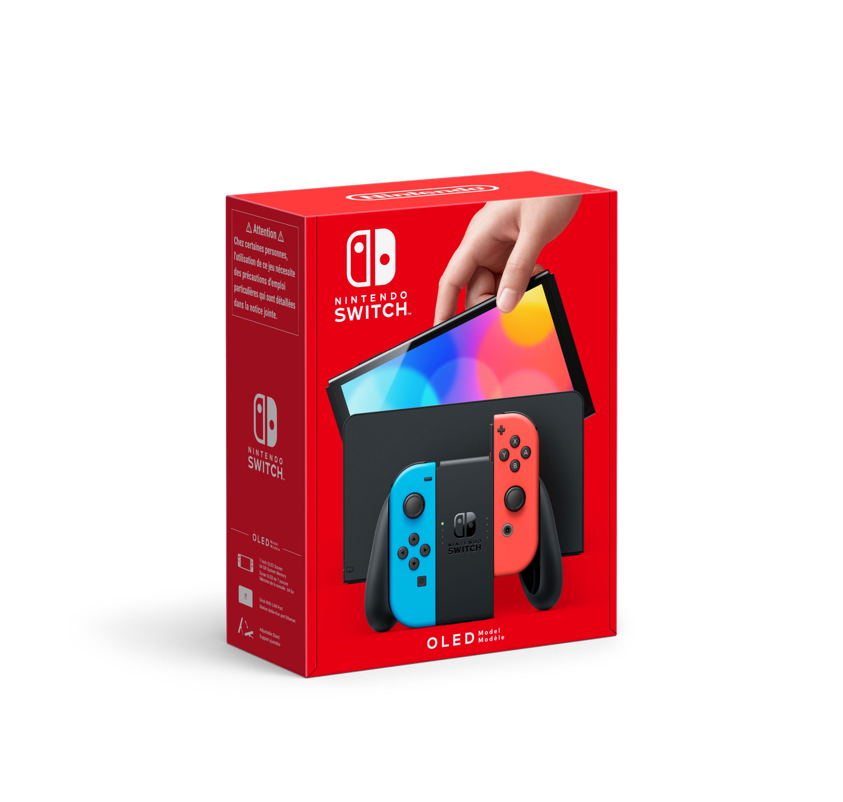 Køb Nintendo Switch Console OLED with Joy-Con Blue & Red - Fri