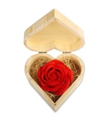 Red Soap Rose Heart Box (04469)