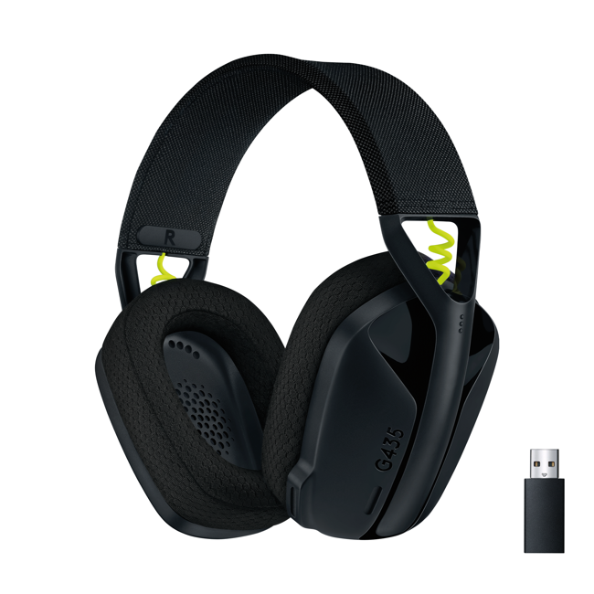 Logitech - G435 Lightspeed Draadloze Gaming Headset - Zwart