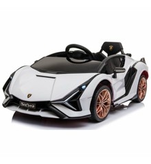 Race N' Ride - Electric Car - Lamborghini Sian - White 4 x 12v