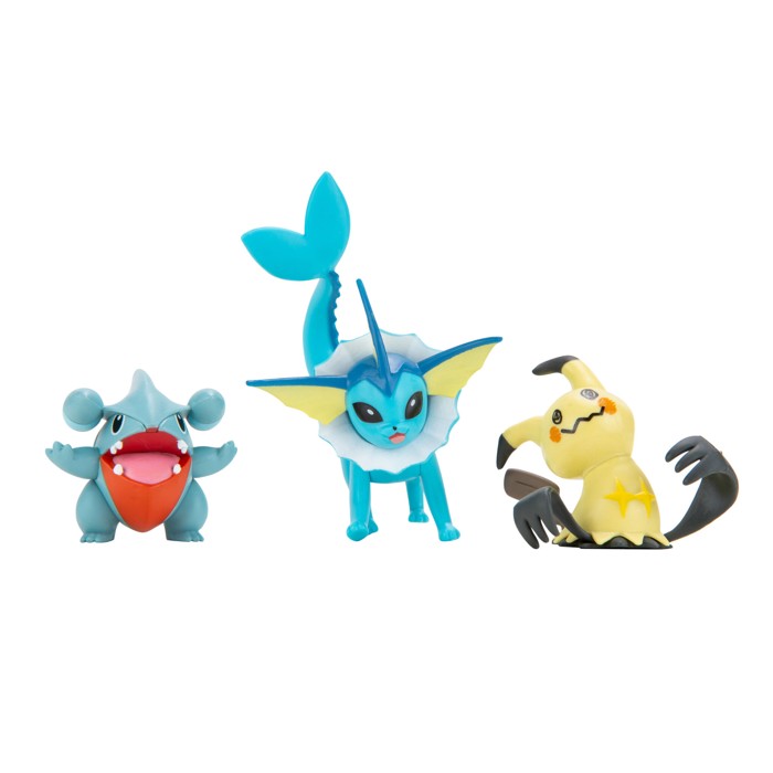 Pokemon - Battle Figure Set 3-Pack - Gible, Mimikyu & Vaporeon (PKW0173)