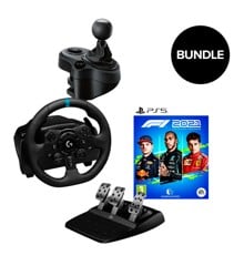 Logitech - G923 Racing Wheel and Pedals + Gearshifter + F1 2021 (ps5) - Bundle