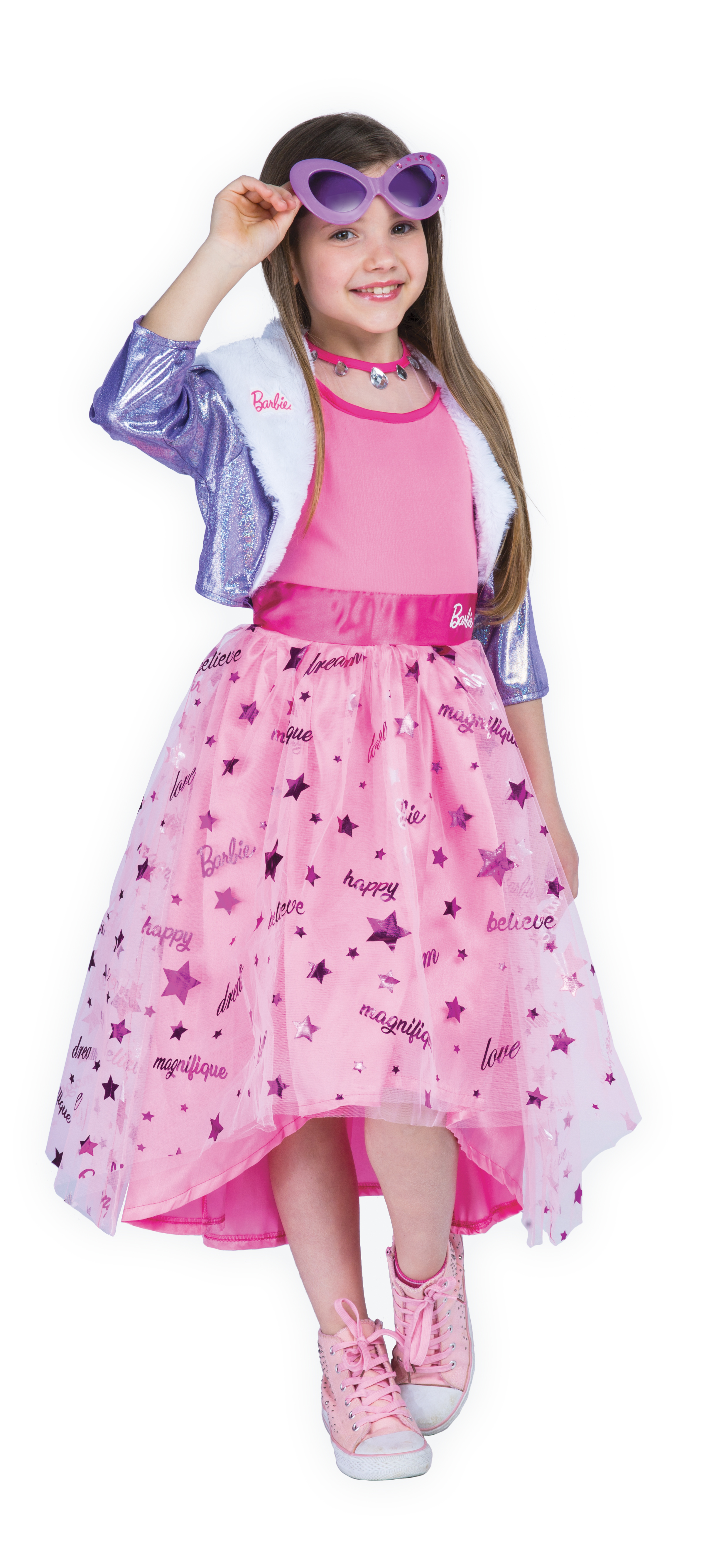 Billede af Barbie Kjole Udklædning - Prinsesse - 4-5 år