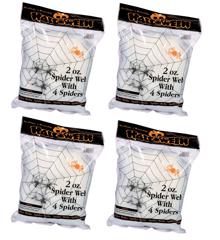 Ciao - Spider Web w/4 Spiders (4 bags)
