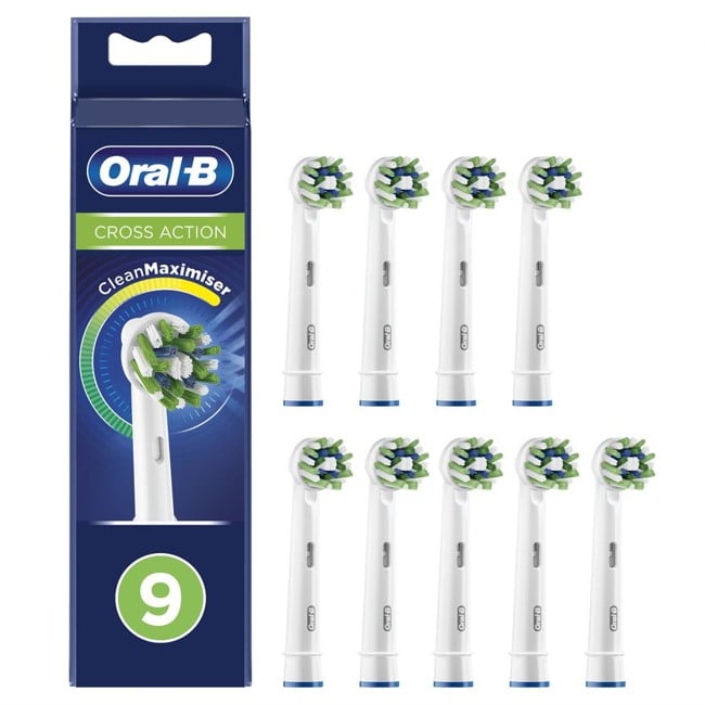 Oral-B - CrossAction Ersatzbürstenköpfe 9 Stück