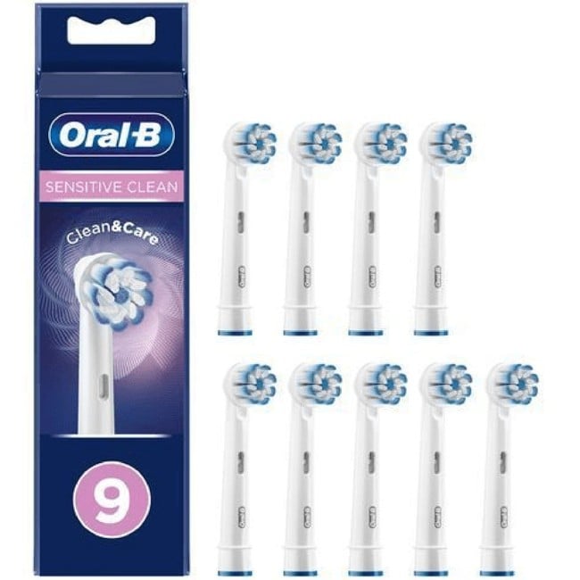 Oral-B - Sensitive Clean&Care Ersatzbürstenköpfe 3+3+3 Stück