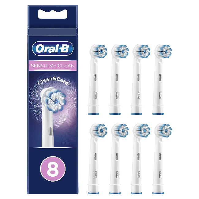 Oral-B - Sensitive Clean&Care Ersatzbürstenköpfe 8 Stück