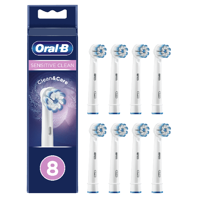 Oral-B - Sensitive Clean&Care Extra Borsthuvuden 8 St