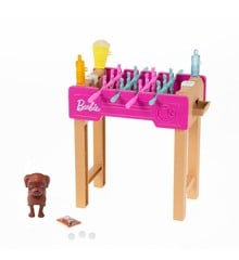 Barbie - Bordfodbold og Kæledyr Mini Legesæt (GRG77)