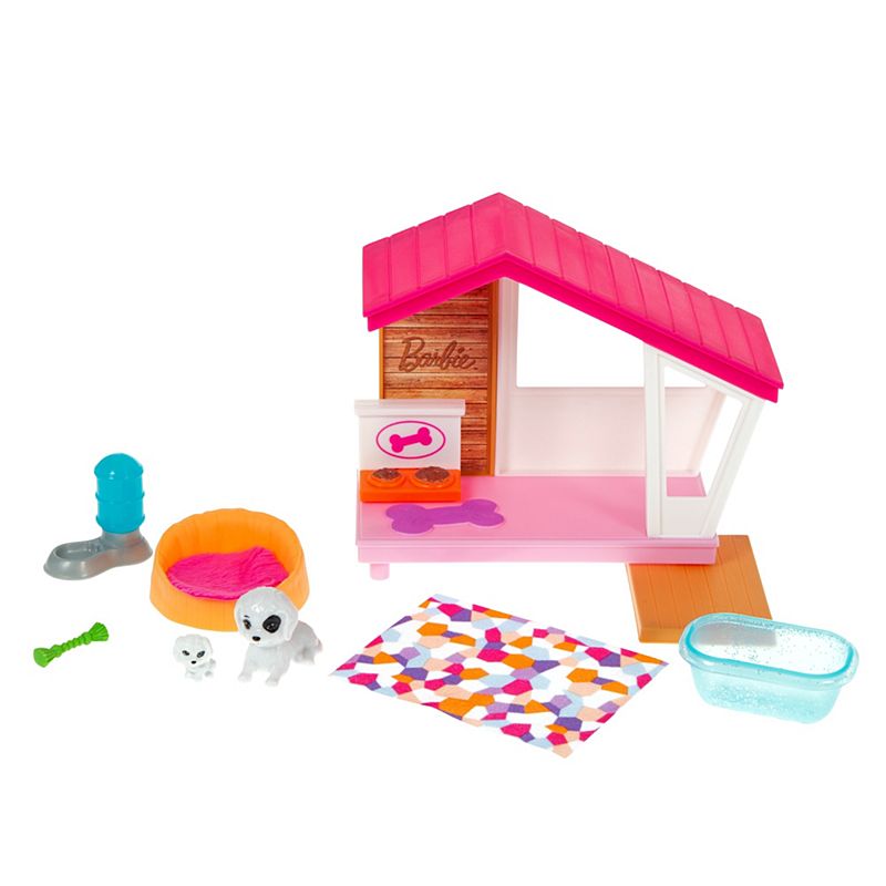 Barbie - Mini Dog House w/Pets Playset (GRG78)