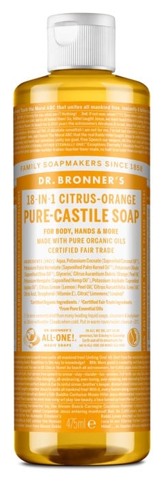 Dr. Bronner's - Pure Castile Liquid Soap Citrus Orange 475 ml