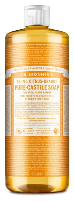 Dr. Bronner's - Pure Castile Liquid Soap Citrus Orange 945 ml - Duschgel