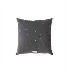 OYOY Living - Kyoto Square Organic Cushion - Anthracite Dot
