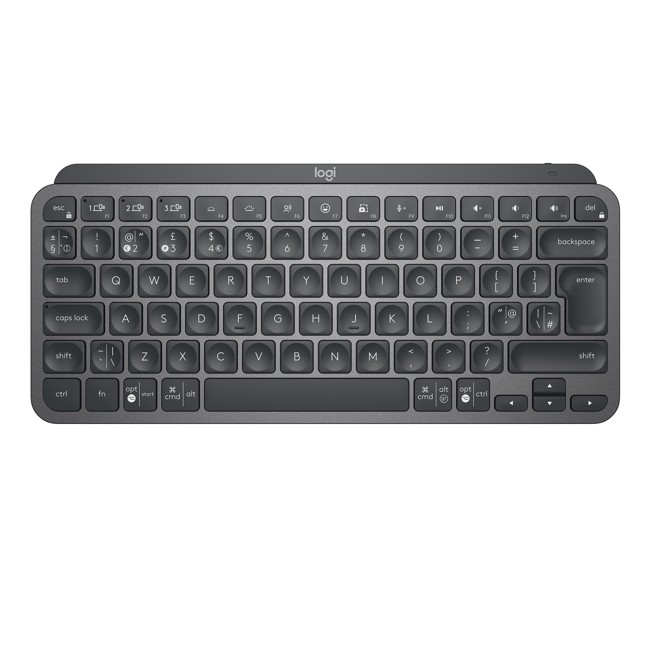 Logitech - MX Keys Mini minimalistisk trådløst opplyst tastatur - Nordisk oppsett