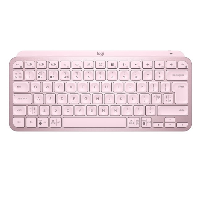 Logitech - MX Keys Mini minimalistisk trådlöst belyst tangentbord - Nordisk layout