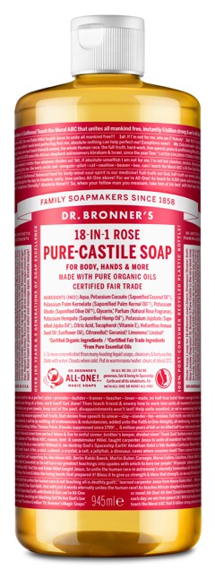 Dr. Bronner's - Pure Castile Liquid Soap Rose 945 ml