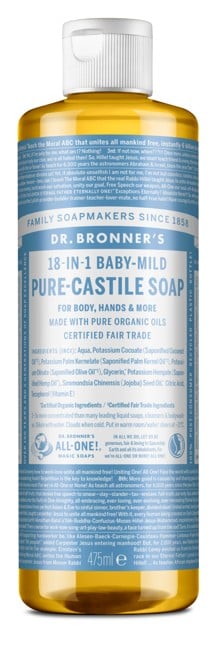 Dr. Bronner's - Pure Castile Liquid Soap Baby Mild 475 ml