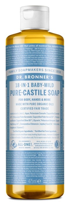 Dr. Bronner's - Pure Castile Liquid Soap Baby Mild 475 ml