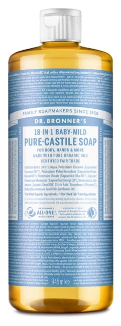 Dr. Bronner's - Pure Castile Liquid Soap Baby Mild 945 ml - Duschgel