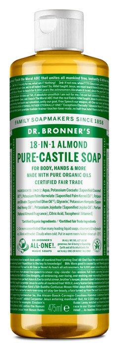 Dr. Bronner's - Pure Castile Liquid Soap Almond 475 ml