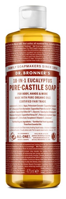 Dr. Bronner's - Pure Castile Liquid Soap Eucalyptus 475 ml - Duschgel