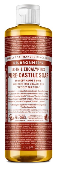 Dr. Bronner's - Pure Castile Liquid Soap Eucalyptus 475 ml - Duschgel