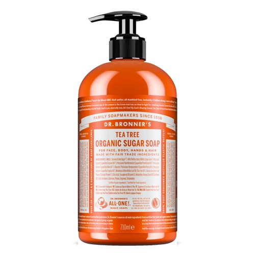 Dr. Bronner's - Organic Sugar Soap Tea Tree 710 ml