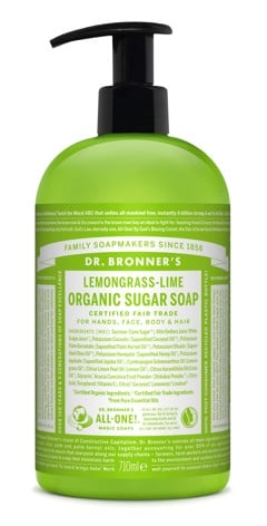 Dr. Bronner's - Organic Sugar Soap Lemongrass Lime 710 ml - Duschgel