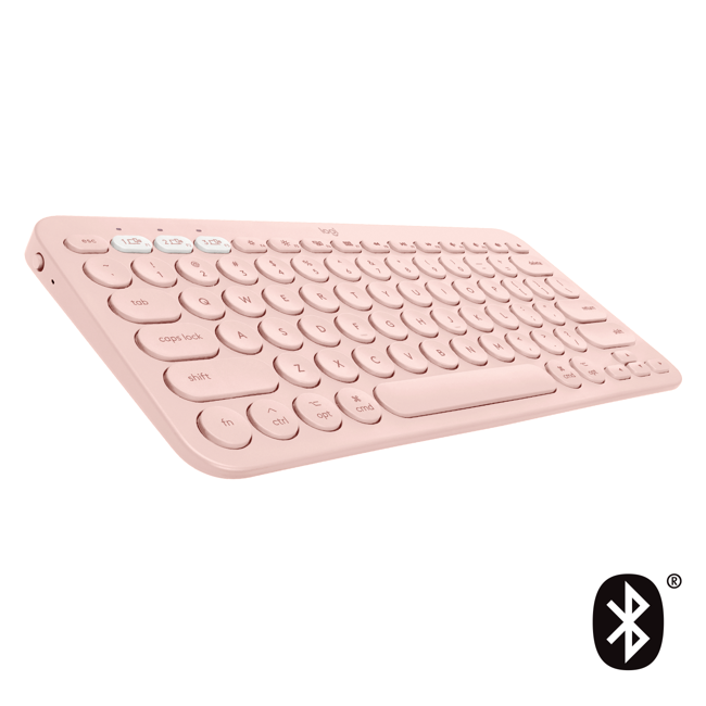 Logitech - K380 for Mac Multi-Device Bluetooth Keyboard, Rose (Nordisk)