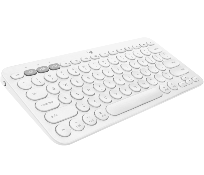 Logitech - K380 for Mac Multi-Device Bluetooth Keyboard, Off-White (Nordic)