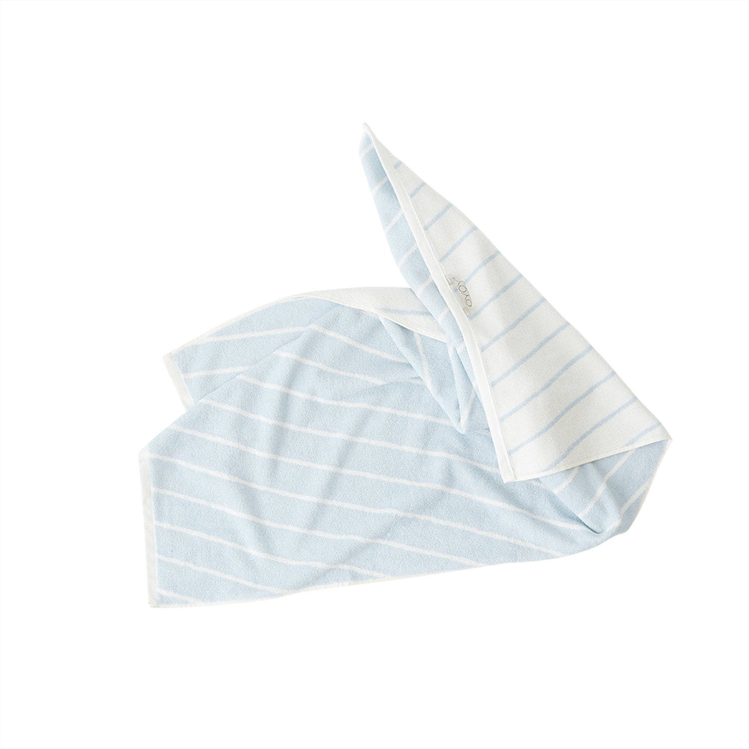 OYOY Living - Raita Organic Towel - 50x100 cm - Cloud / Ice Blue - Hjemme og kjøkken
