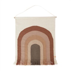 OYOY Mini - Follow The Rainbow Wall Rug - Choko