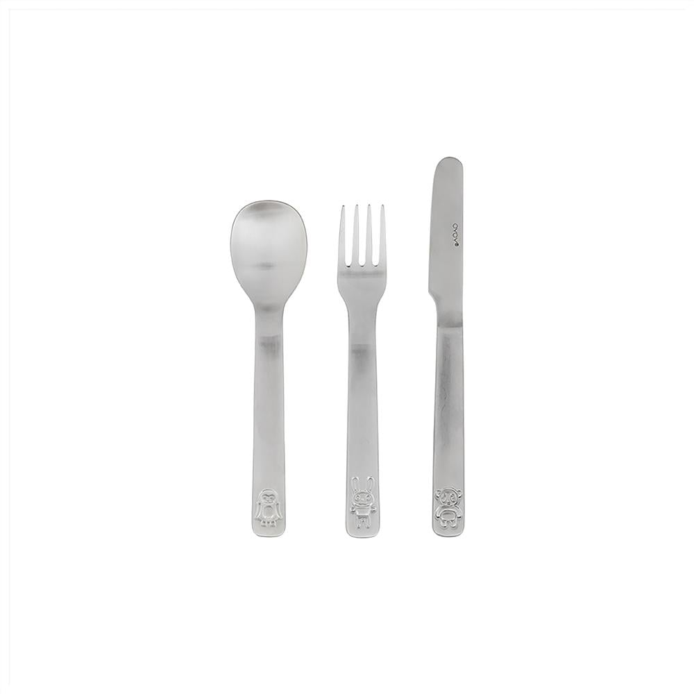OYOY Mini - Kids Cutlery Stainless steel - Brushed