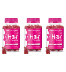 Sweet Gummy Bears - 3 x Hair Vitaminer 60 Pcs