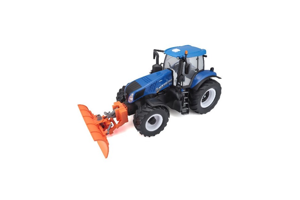 Maisto - New Holland Tractor w/snow plow R/C 1:16 27MHz (140055)