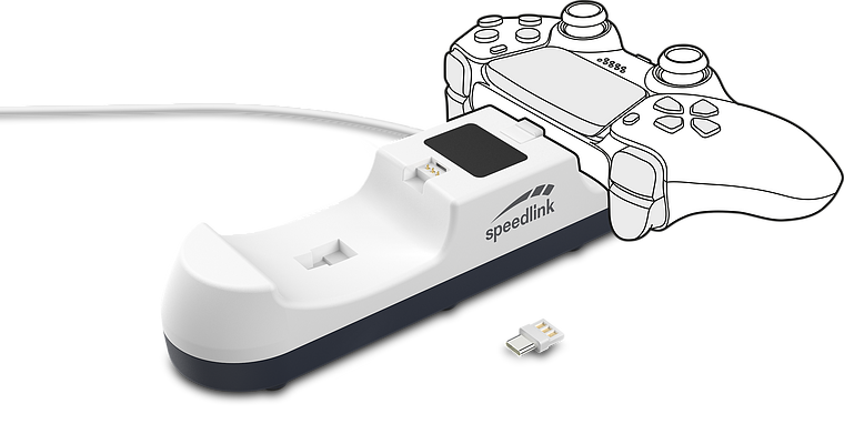 Speedlink - Jazz Wireless Twin Charger USB For PS5 Controller - Videospill og konsoller