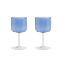 HAY - Tint Wine Glass Set of 2 - Blue and clear