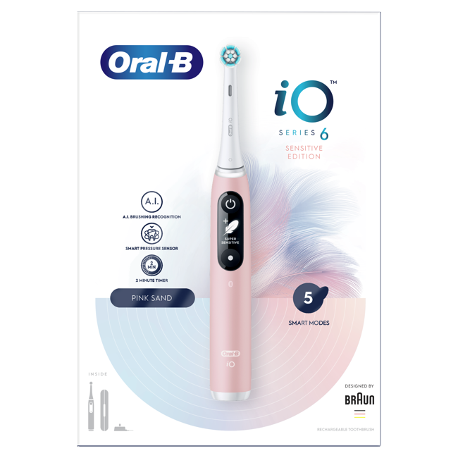 Braun Oral-B iO6  Pink Sand GC - Sensitive Edition