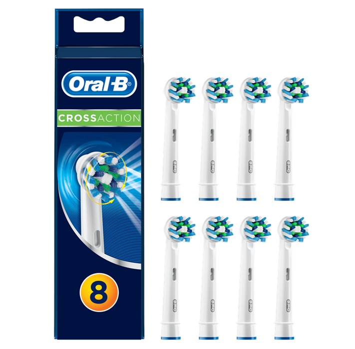 Oral-B - CrossAction Toothbrush Head (8 pcs)