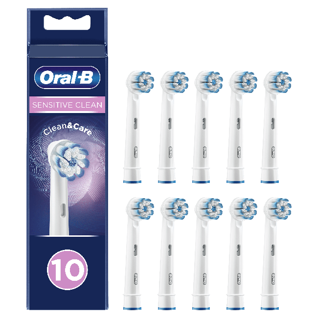 Oral-B - Sensitive Clean&Care Ersatzbürstenköpfe 10 Stück