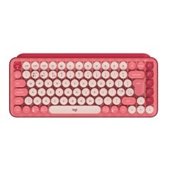 Logitech - POP Keys Wireless Keyboard, Heartbraker Rose (Nordic)